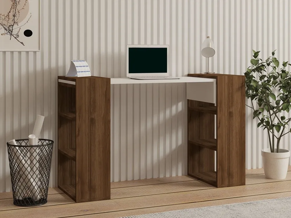 Radni sto Handy Walnut White