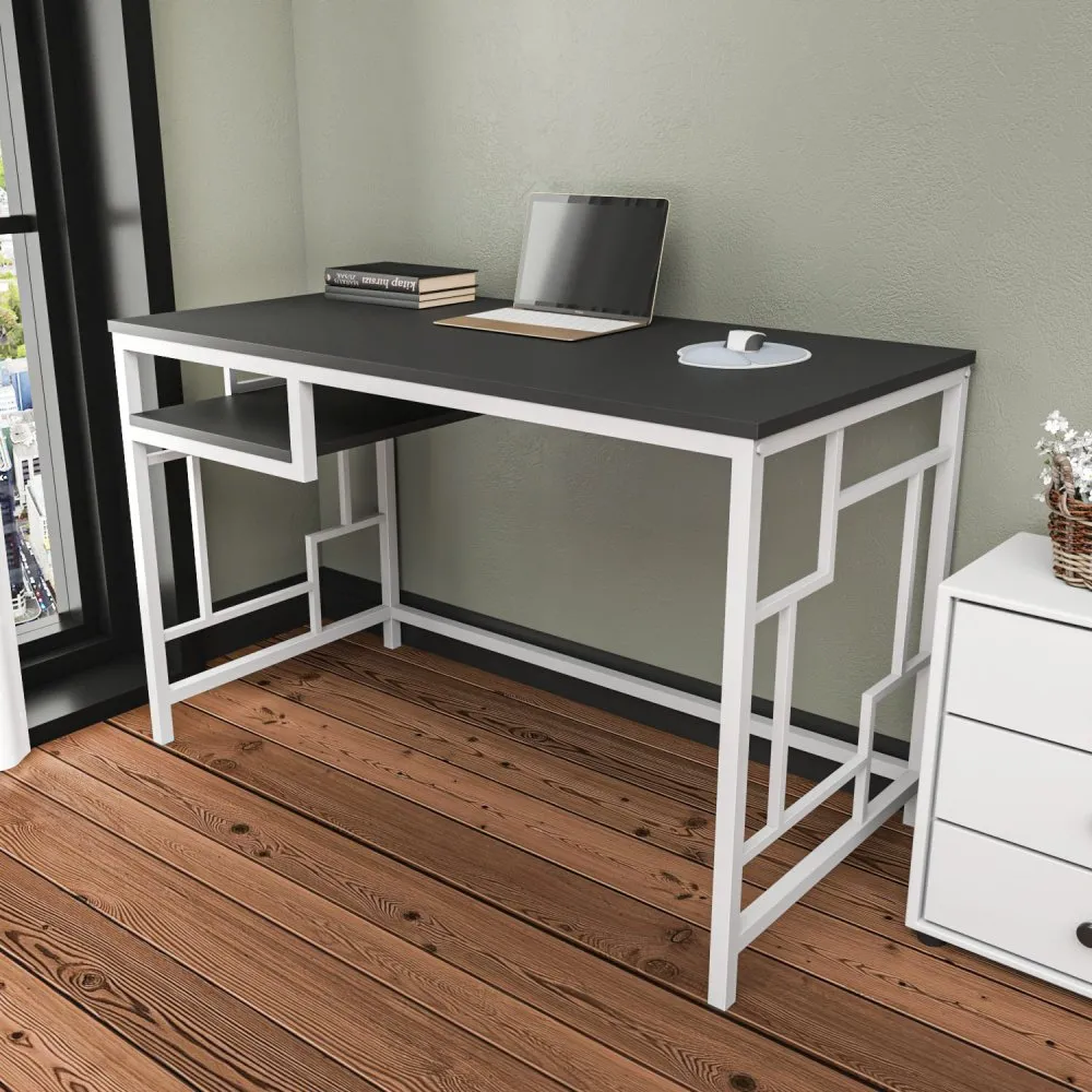 Radni sto Kennesaw White Anthracite