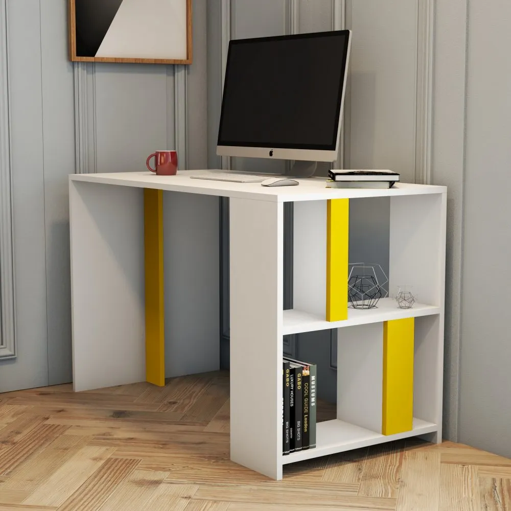 Radni sto Lima White Yellow