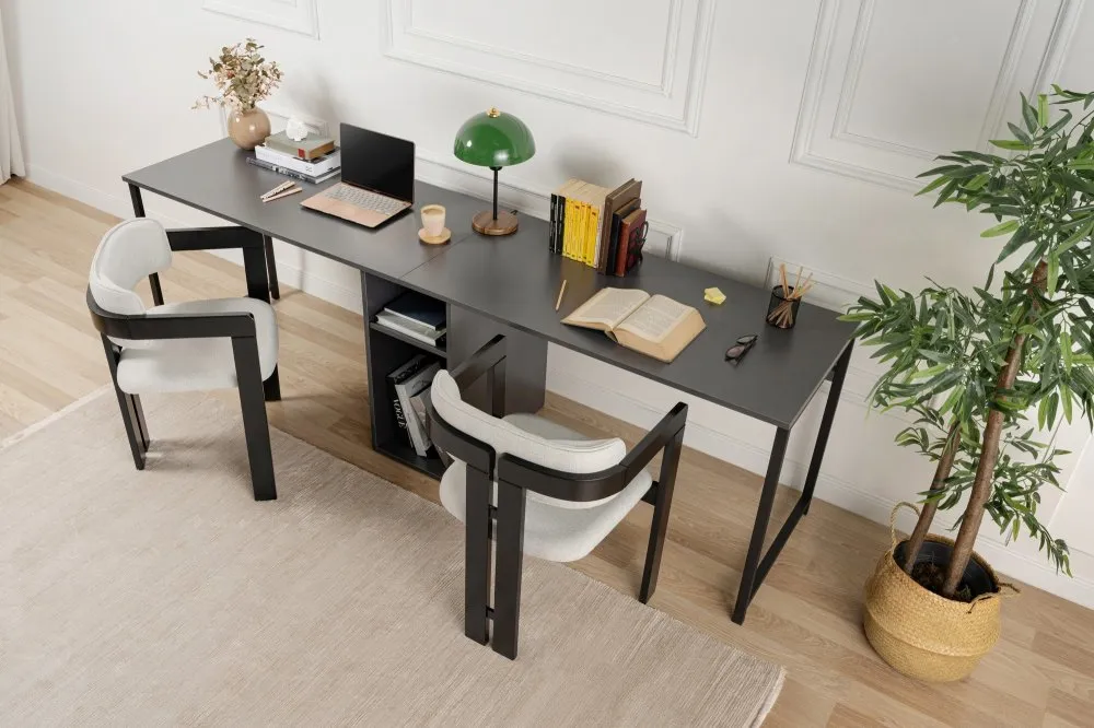 Radni sto Twin Study Desk Anthracite