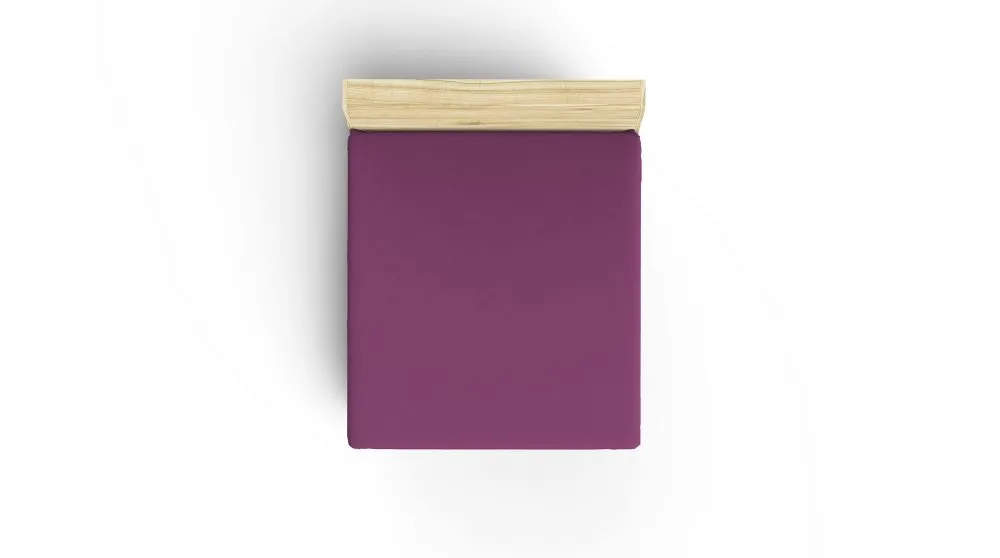 Ranforce dušečni čaršav (90 x 190) Plum