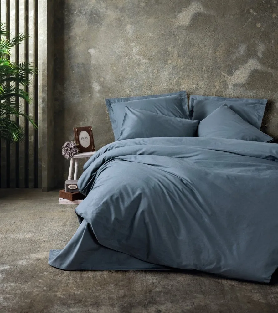 Ranforce posteljina (200x220) Plain Anthracite