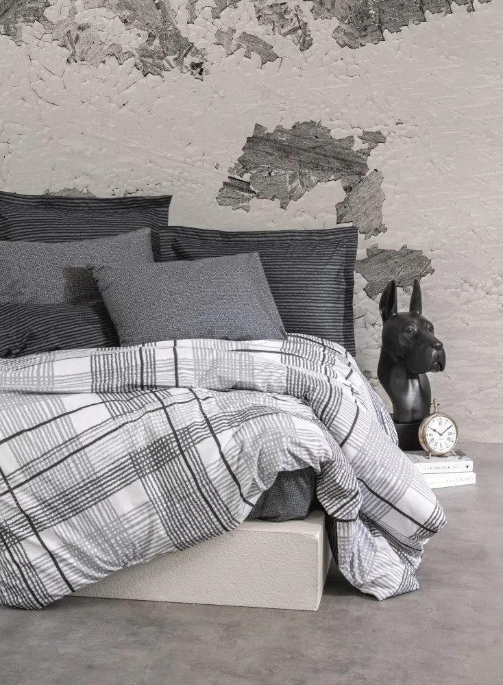 Ranforce posteljina (200x220) Will Anthracite