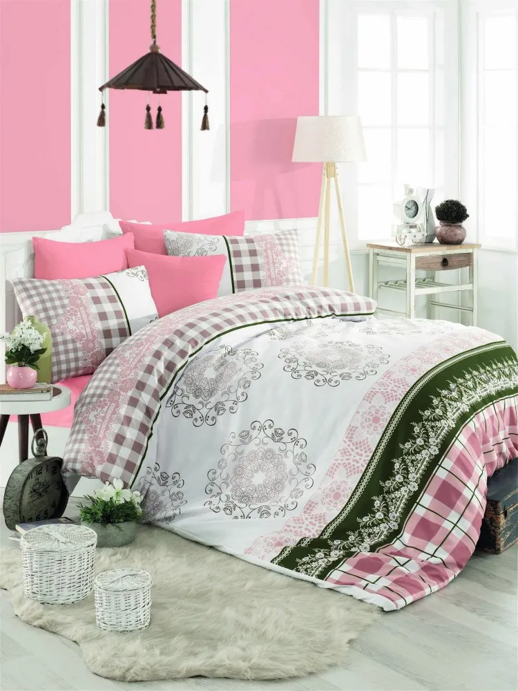 Ranforce posteljina (240 x 220) Nazenin Pink
