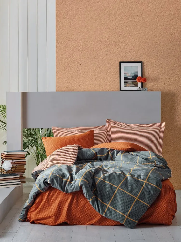 Ranforce posteljina (260x220) Stark - Cinnamon