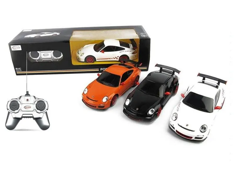 igračka RC auto Porsche GT3 1:24 (crni, beli)