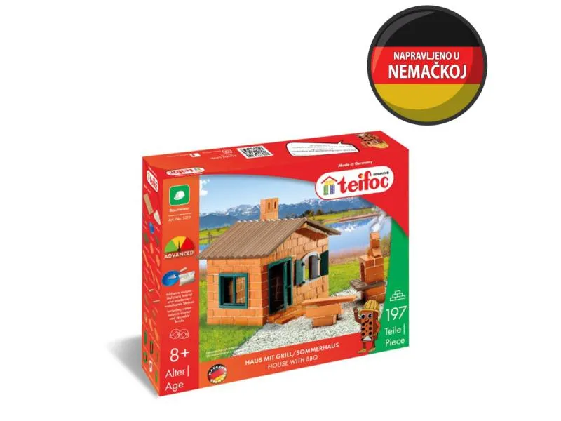 Kreativni set Graditelj Kuća sa roštiljem Teifoc