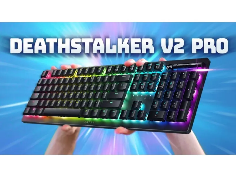 DeathStalker V2 Pro (Red Switch) - Wireless Low Profile Keyboard - US Layout