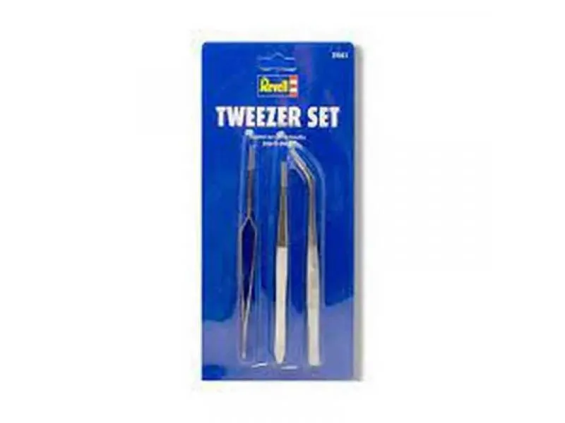 Maketa Revell tweezer set (1x straight/curved/self-close)