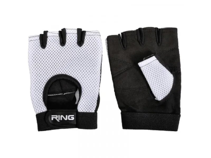 Fitnes rukavice za teretanu RX FG310 (Crna/Bela)