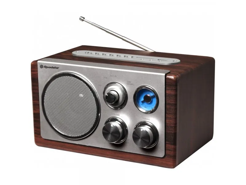 RSHRA1345US - RETRO RADIO SA DRVENIM KUĆIŠTEM USB/SD