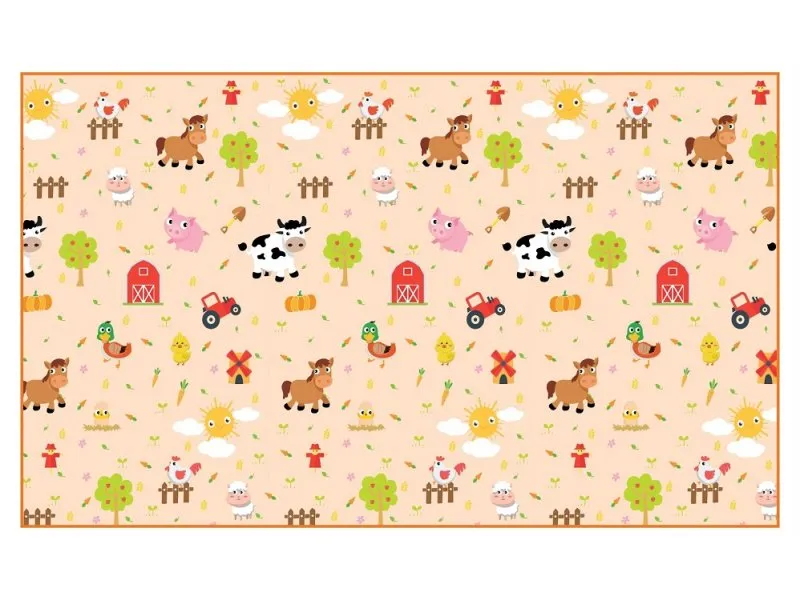 Podloga za igranje Bebi Farma 200 x 120cm x 5mm