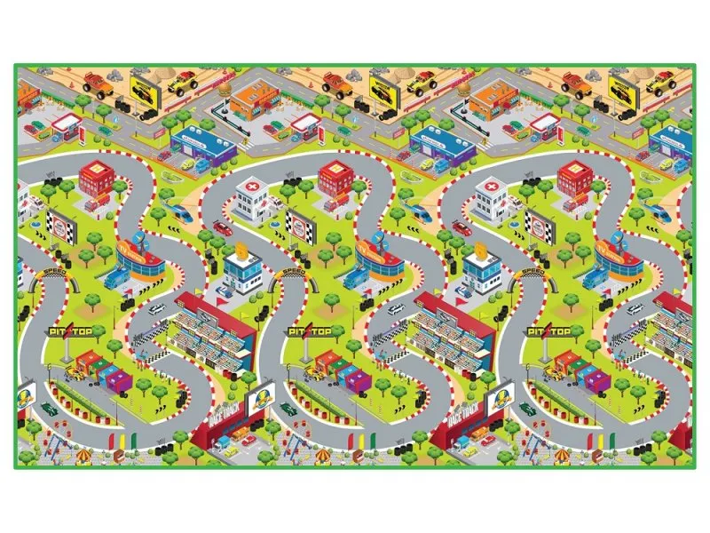 Podloga za igranje Trkački automobil 200 x 120cm