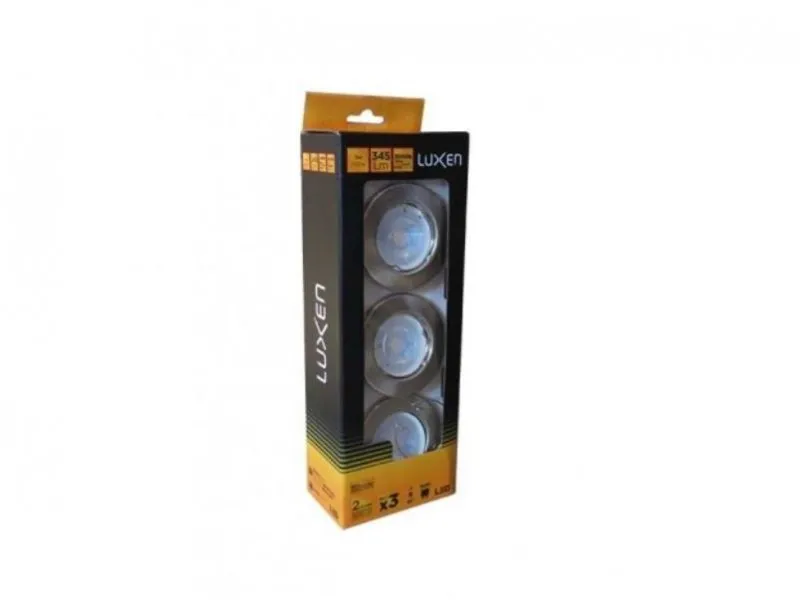 ROZETNA SA LED SIJALICOM 3x5w 3000K
