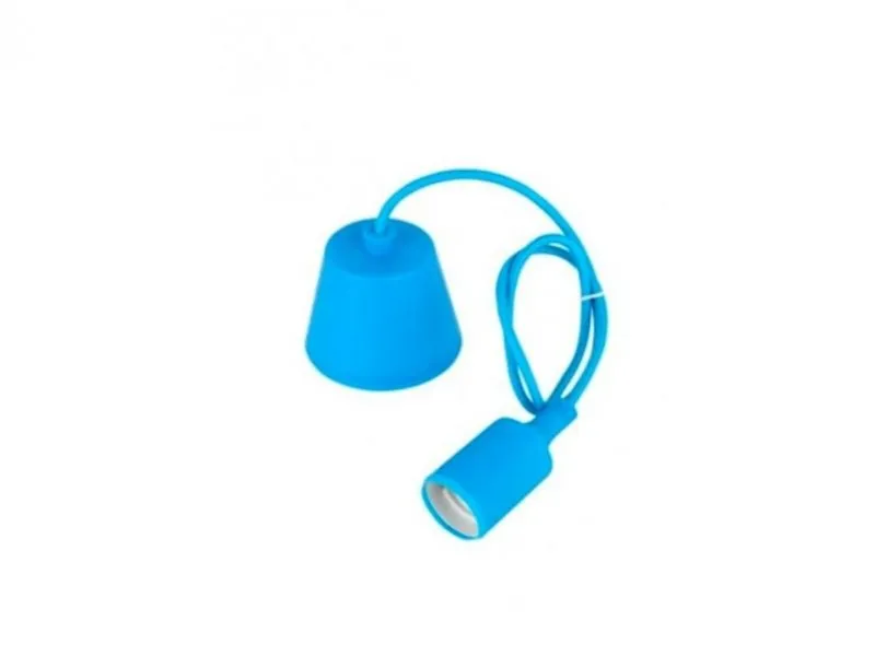 119 VISILICA 1*E27 PLAVA pvc