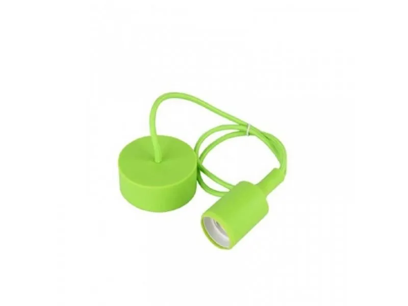 119 VISILICA 1*E27 ZELENA pvc