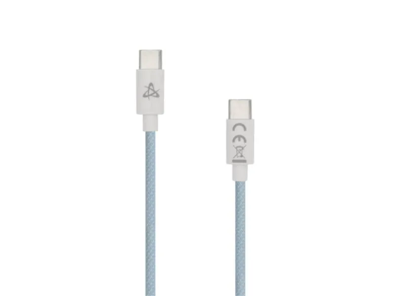 60W kabl za punjač USB-C na USB-C plavi