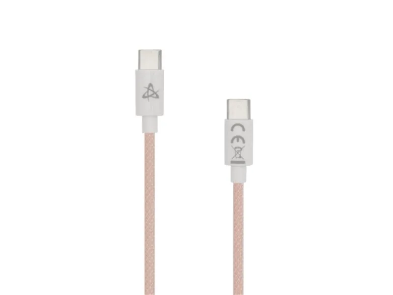 60W kabl za punjač USB-C na USB-C roze