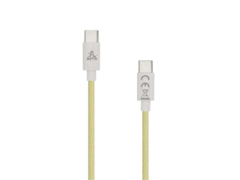 60W kabl za punjač USB-C na USB-C žuti