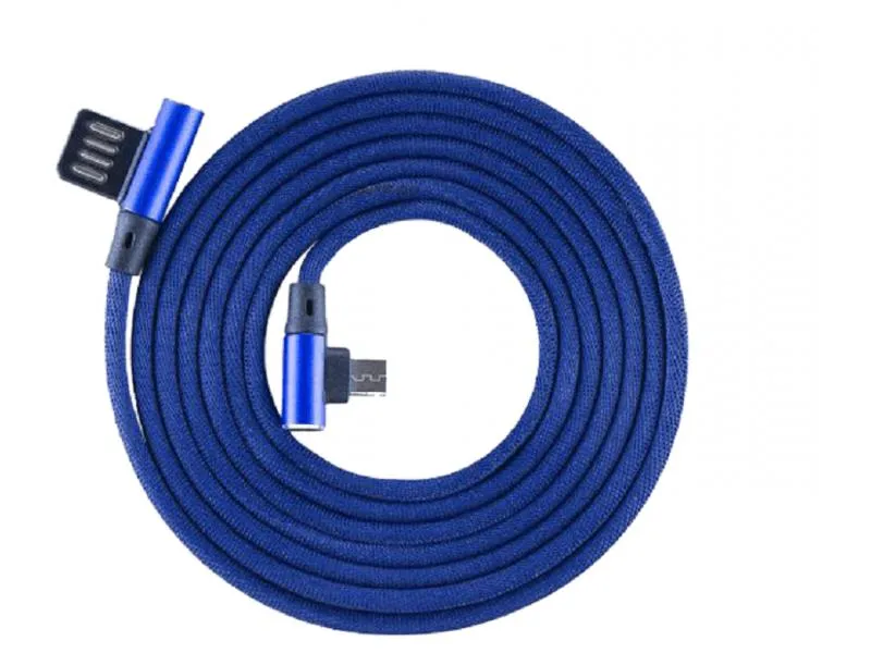 Kabl USB A - Micro B 90, 1,5 m, Blue