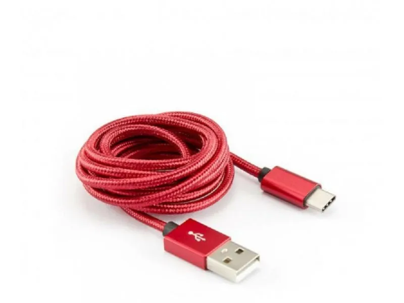 Kabl USB A - Type C, Fruity 1,5m, Red