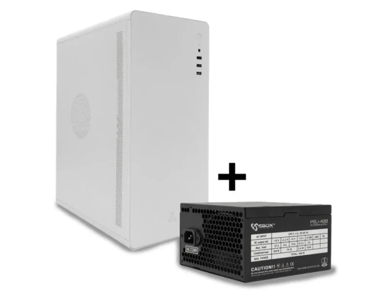 PCC 500 W ATX belo kućište + PSU 400