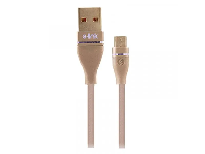 KABL USB-MICRO USB 1M 3A SW-C540 ZLATNI -30103
