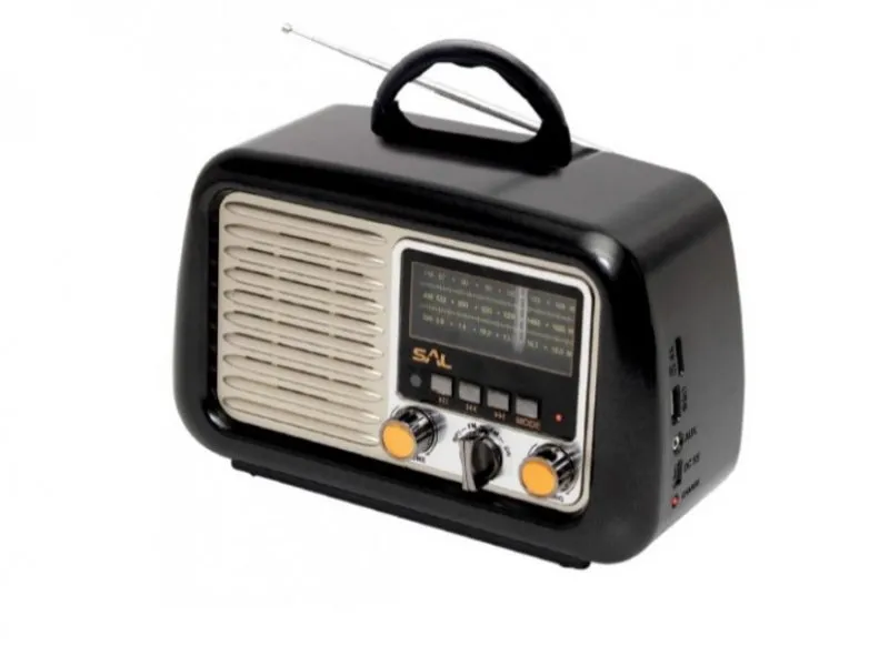 Prenosni retro radio prijemnik RRT2B 3W, FM, USB, microSD, Bluetooth,