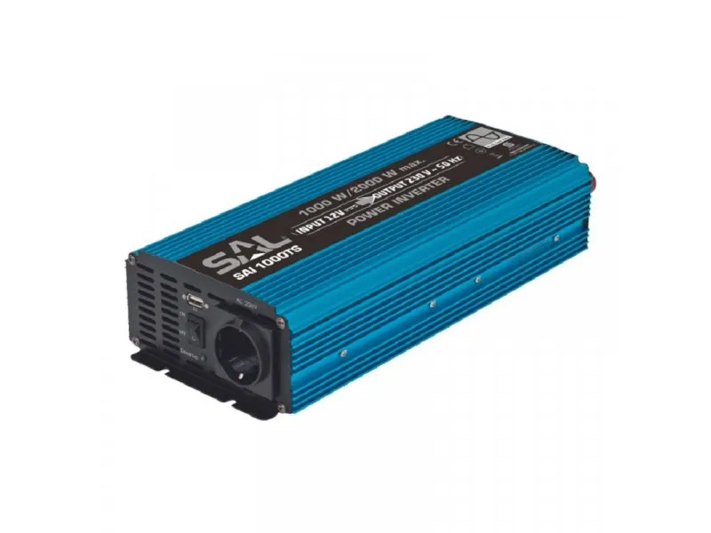 Sinusni naponski pretvarač 1000W+USB SAI1000TS