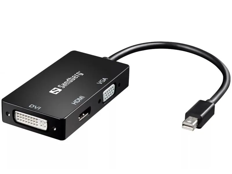 Adapter Mini DisplayPort - HDMI/DVI/VGA 509-12