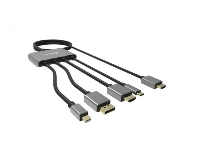 Kabl-display HUB All-In-One USB C/DP/m DP/HDMI - HDMI 2m 509-21