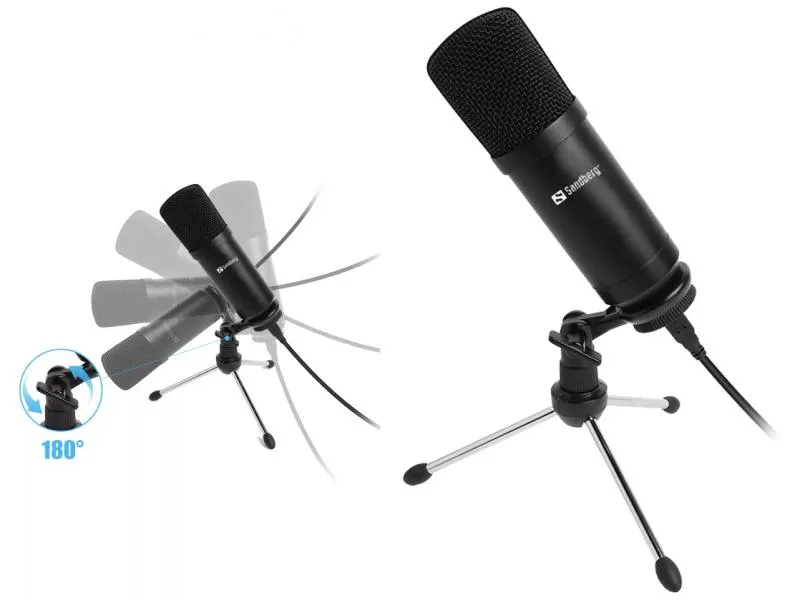 Stoni mikrofon Streamer USB Desk sa tripodom 126-09