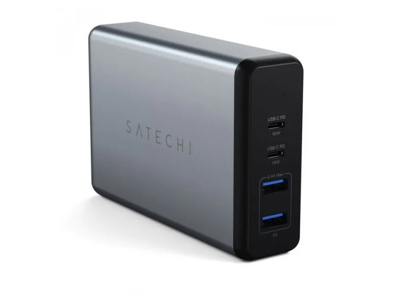 108W Type-C MultiPort Travel Charger (1x USB-C PD,2x USB3.0,1xQualcomm 3.0) - Space Grey(ST-TC108WM