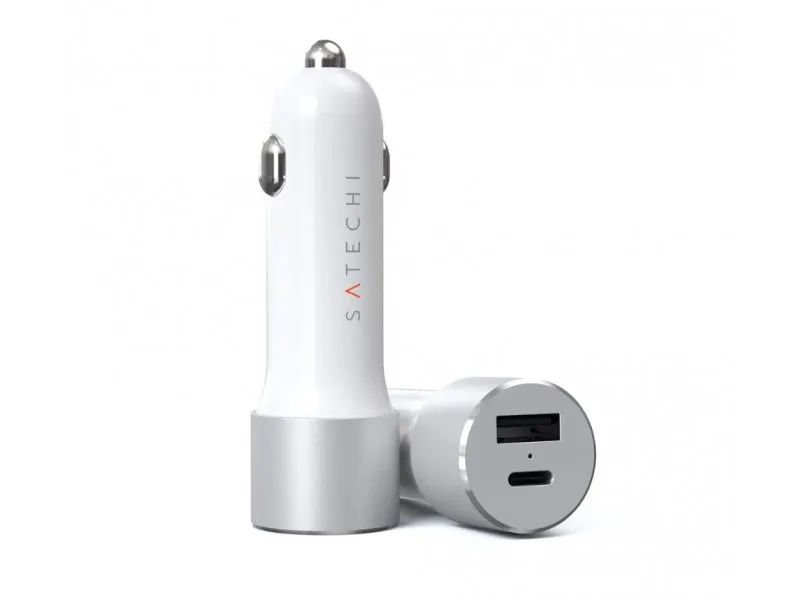 72W Type-C PD Car Charger - Silver