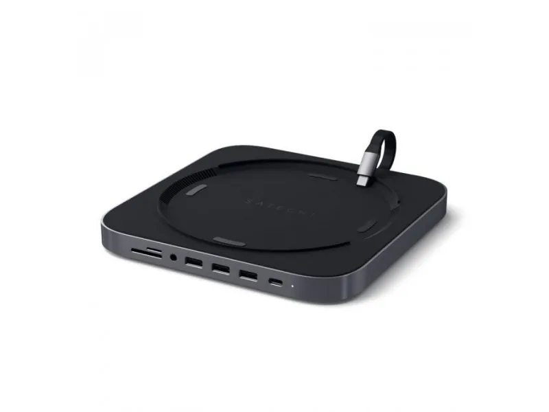 Aluminium Type-C Stand and Hub for Mac Mini - Space Grey(ST-ABHFM)