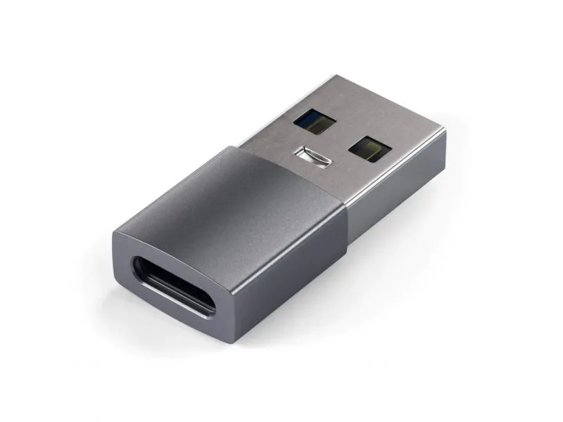 Aluminum Type-A to Type-C Adapter - Space Grey