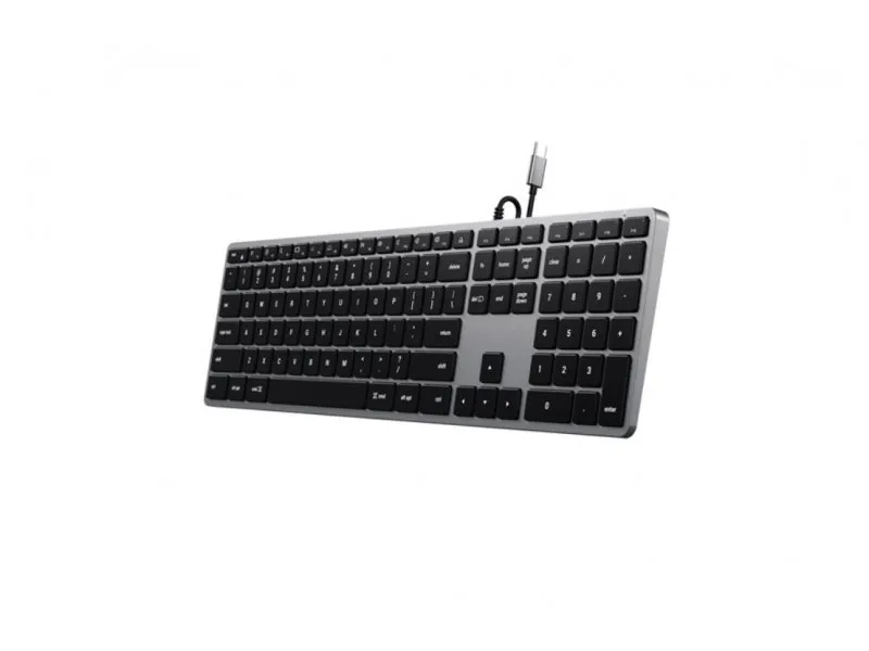 Slim W3 USB-C BACKLIT Wired Keyboard - US - Space Grey (ST-UCSW3M)