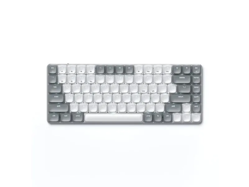 SM1 Slim Mechanical Backlit Bluetooth tastatura 2.4GHz USB Receiver Siva