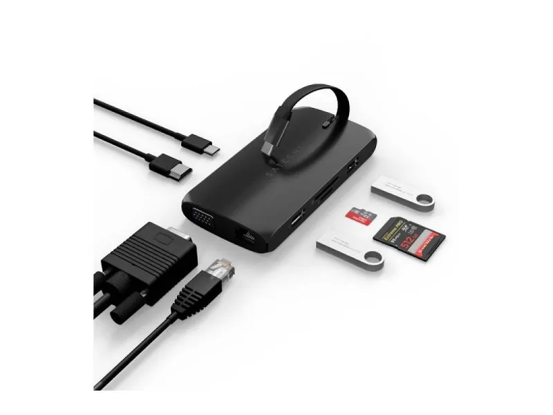 USB-C On-the-go Multiport adapter, black (ST-UCMBAK)