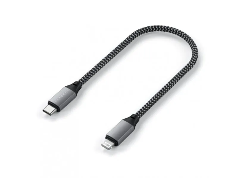 USB-C to Lightning Short Cable 25cm - Space Grey
