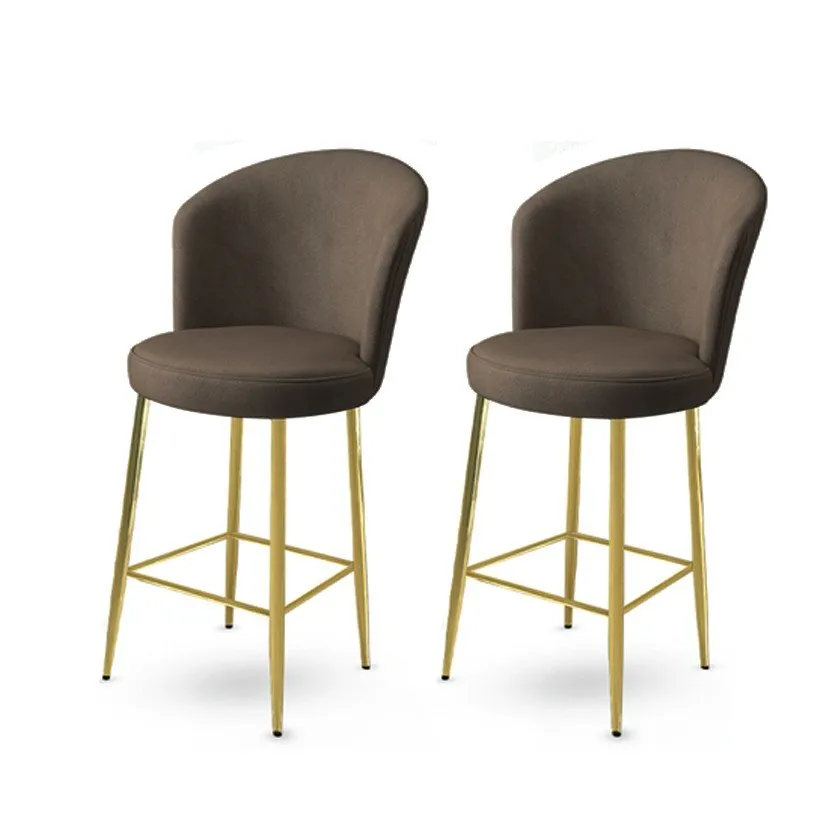 Set 2 barske stolice Alte Anthracite Gold