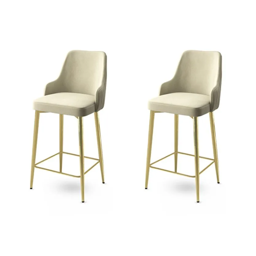 Set 2 barske stolice Enox Cream Gold