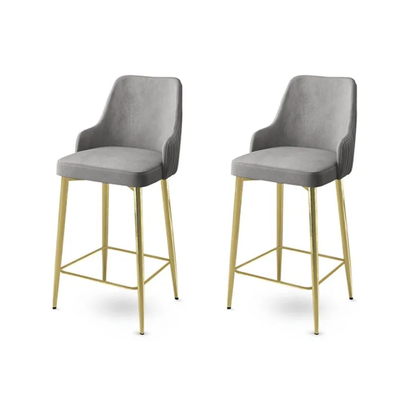 Set 2 barske stolice Enox Grey Gold