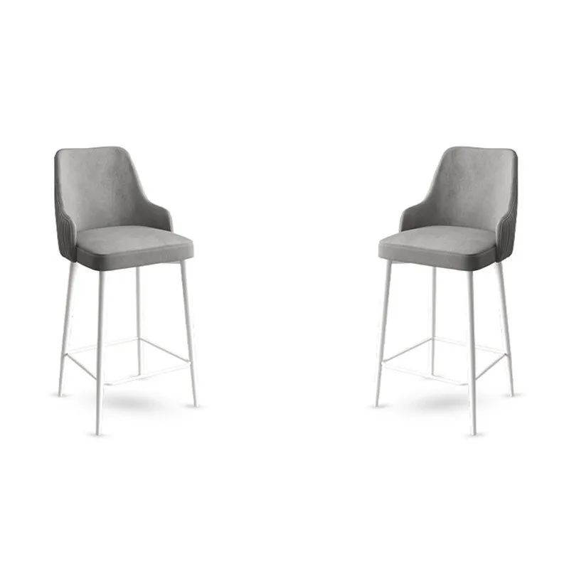 Set 2 barske stolice Enox Grey White