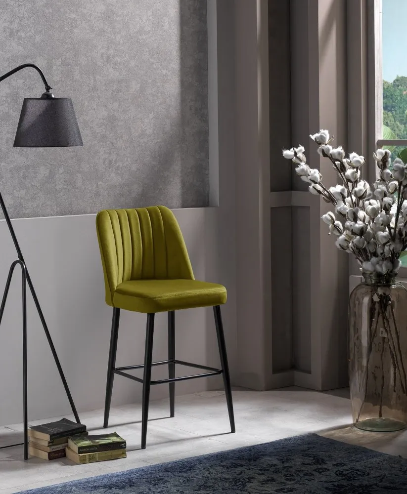 Set 2 barske stolice Vento Yellow