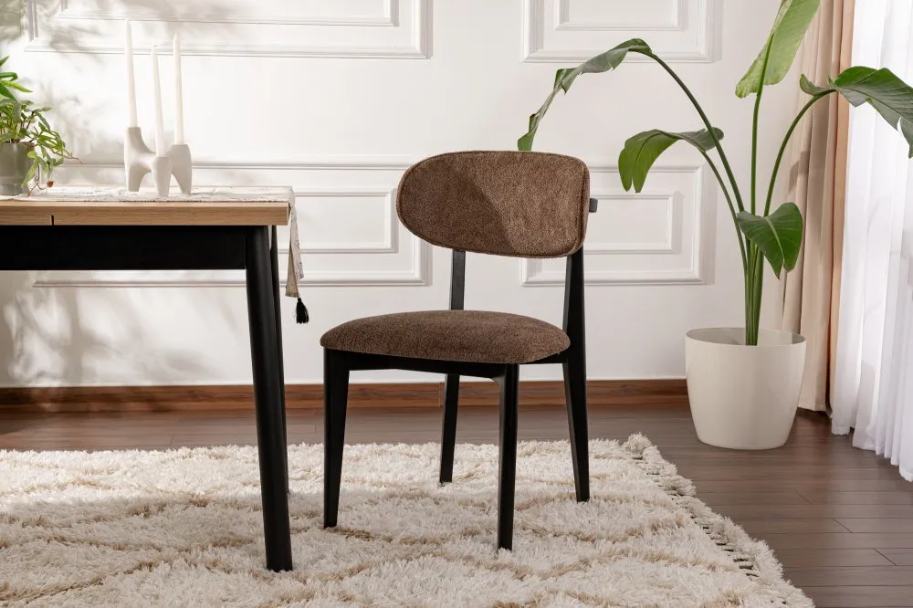 Set 2 stolice Lionte Brown Black