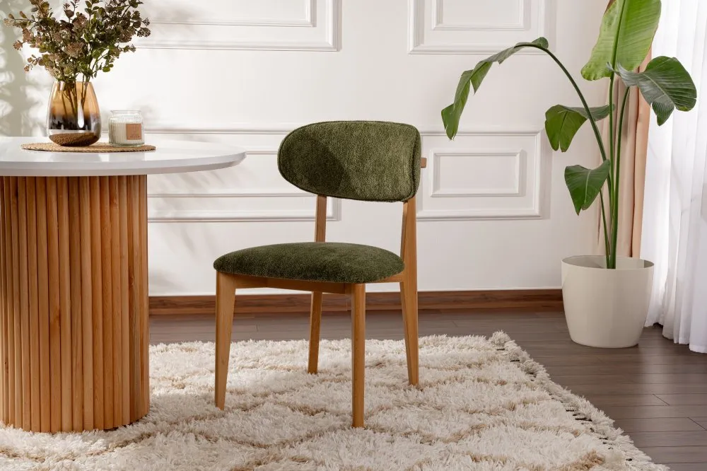 Set 2 stolice Lionte Green Light Oak
