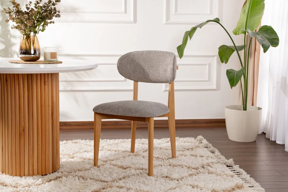 Set 2 stolice Lionte Grey Light Oak