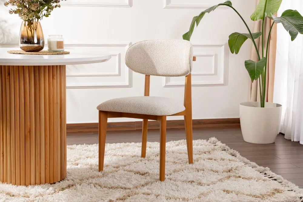 Set 2 stolice Lionte White Dark Oak