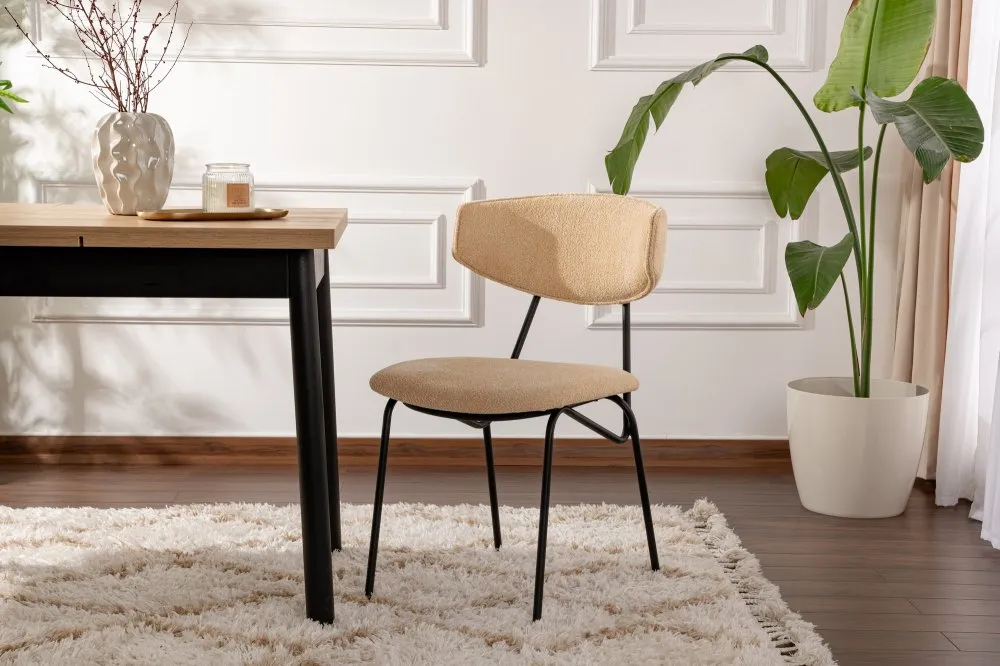 Set 2 stolice Nancy Beige Black